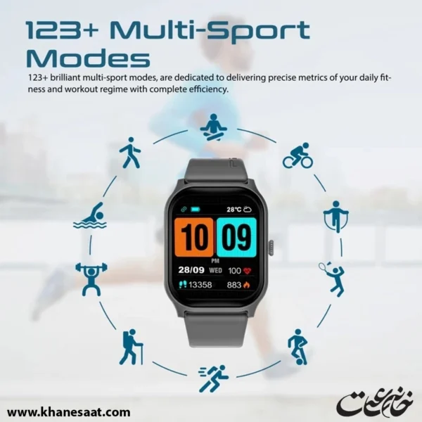 ساعت هوشمند پرومیت مدل XWATCH-B2.GRAPHITE